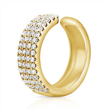 Load image into Gallery viewer, 14K Gold Diamond Cuff Single Earring