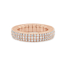 Load image into Gallery viewer, 14K Gold &amp; Diamond Stretch Eternity Ring