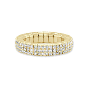 14K Gold & Diamond Stretch Eternity Ring