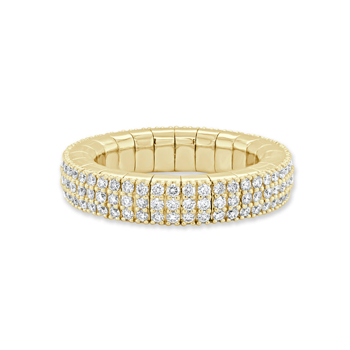 14K Gold & Diamond Stretch Eternity Ring