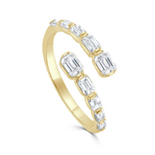Load image into Gallery viewer, 14K Gold &amp; Emerald-Cut Diamond Ring