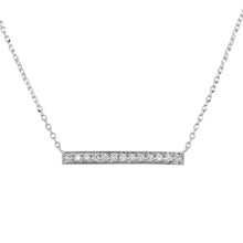 Load image into Gallery viewer, 14k Gold &amp; Diamond Bar Necklace