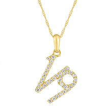 Load image into Gallery viewer, 14k Gold &amp; Diamond Zodiac Necklace