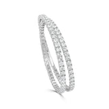 14K Gold & Diamond Two Wrap Flexible Bracelet - 14.50 CT
