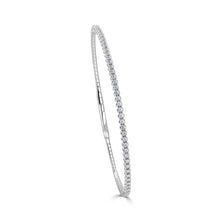 Load image into Gallery viewer, 14k Gold &amp; Diamond Flexible Bangle