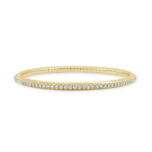 Load image into Gallery viewer, 14K Gold &amp; Diamond Stretch Tennis Bracelet
