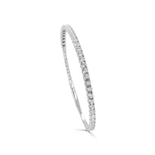 Load image into Gallery viewer, 14K Gold Flexible Diamond Bangle