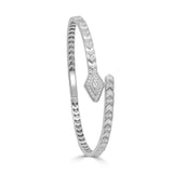 14K Gold & Diamond Snake Bangle - 0.69ct