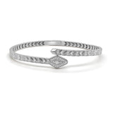 14K Gold & Diamond Snake Bangle - 0.69ct
