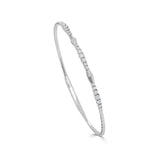 14K Gold & Diamond Flexible Bangle - 0.39 CT