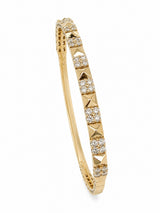 14K Gold Diamond Flexible Bangle - 1.03 CT