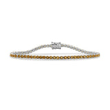 14K Gold Citrine Tennis Bracelet - 3.65 CT