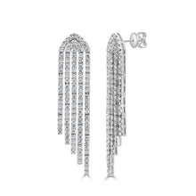 Load image into Gallery viewer, 14K Gold &amp; Diamond Dangle Waterfall Earrings