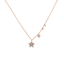 Load image into Gallery viewer, 14k Gold &amp; Diamond Star Necklace