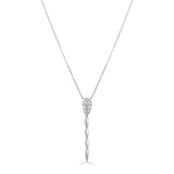 14K Gold & Diamond Snake Necklace - 0.23ct