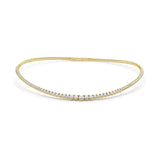 14K Gold Diamond Graduating Flexible Choker - 5.39 CT