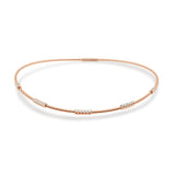 14K Gold Diamond Flexible Choker - 0.72 CT