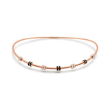 14K Gold Diamond & Sapphire Flexible Choker - 1.30 CT
