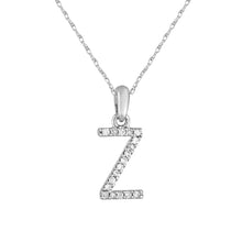 Load image into Gallery viewer, 14k Gold &amp; Diamond Initial A-Z Necklace Pendant 16-18&quot; Inches