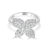 14K Gold & Diamond Flower Ring - 0.62ct