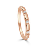 14K Gold & Diamond Band - 0.14ct