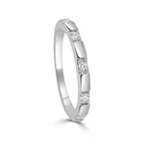 14K Gold & Diamond Band - 0.14ct