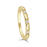 14K Gold & Diamond Band - 0.14ct