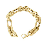 14K Gold Alternating Gold Link Bracelet