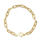 14K Gold Oval Link Bracelet