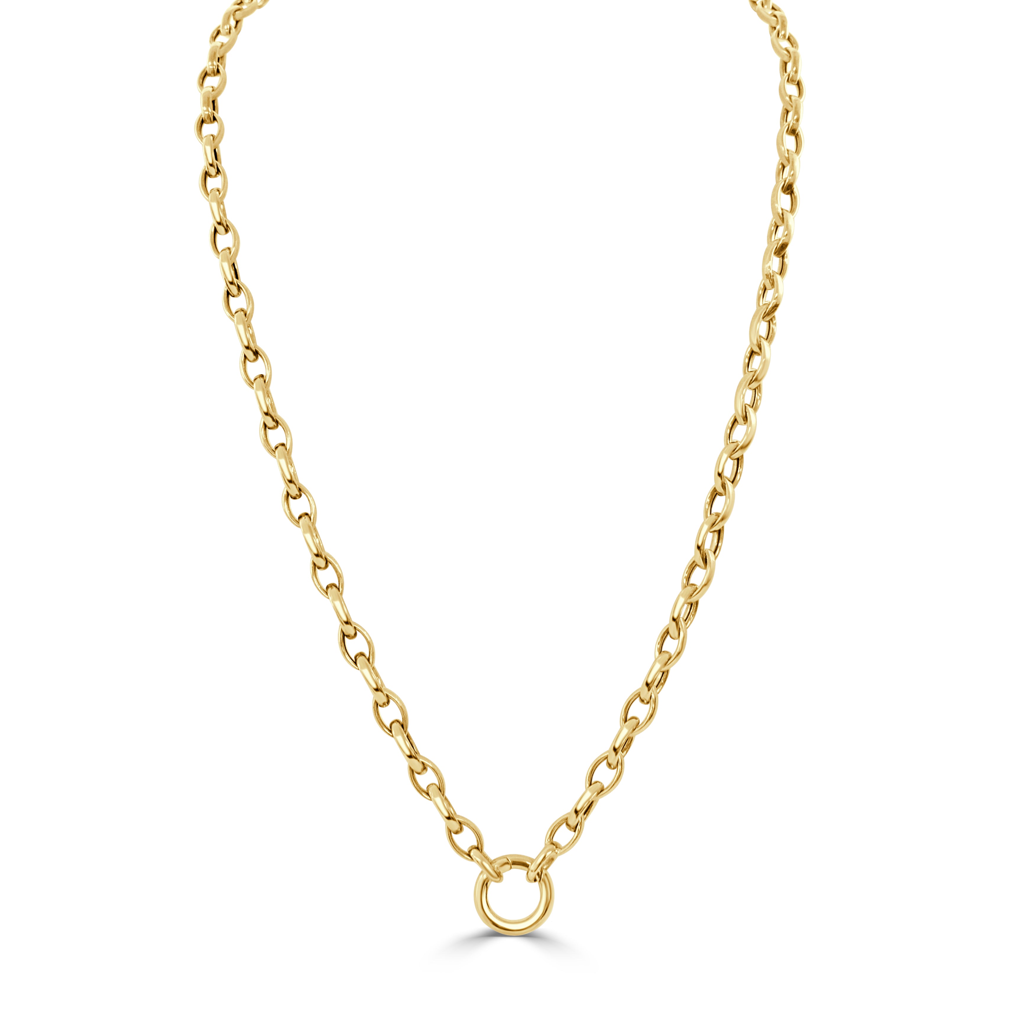 14K Gold Curb Link Necklace