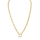 14K Gold Curb Link Necklace