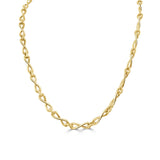 14K Gold Infinity Link Necklace