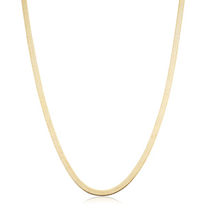 14K Gold Herringbone Necklace