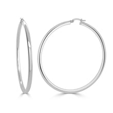 Load image into Gallery viewer, 14K Gold Polished Hoop Earrings