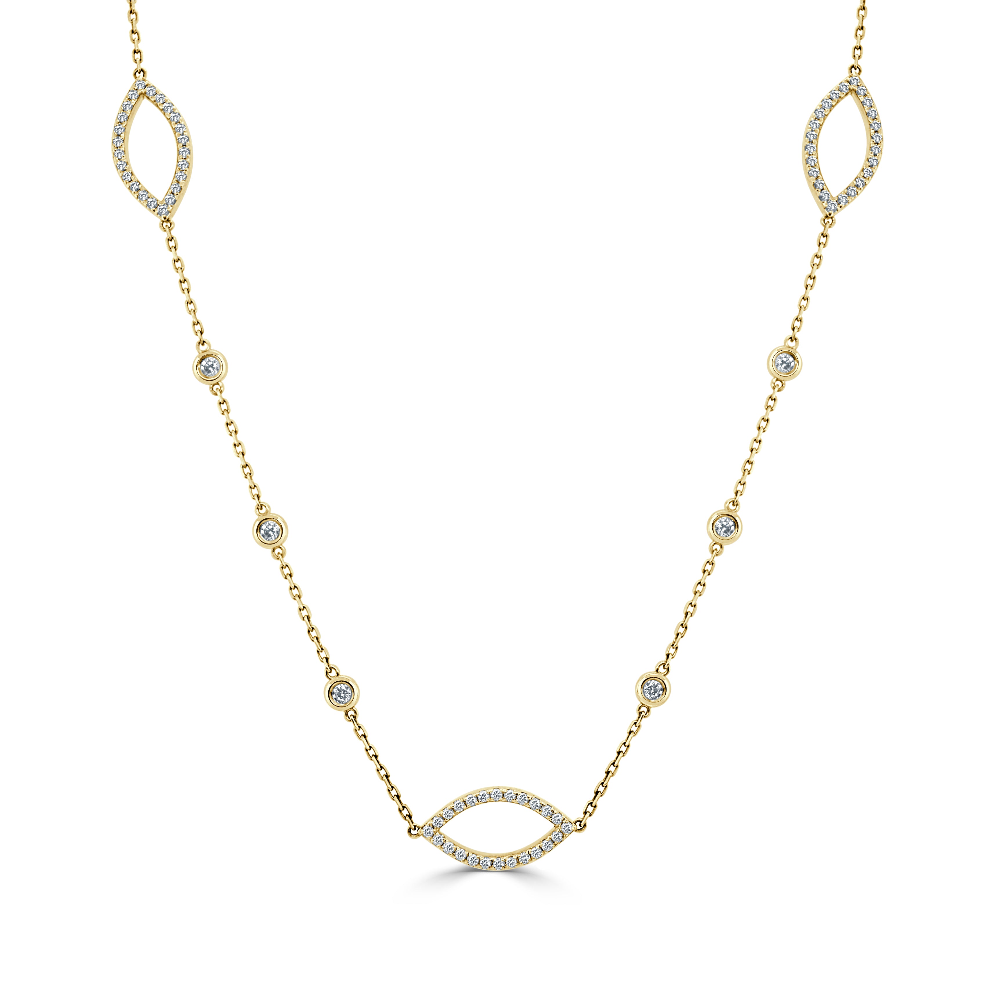 14k Gold & Diamond Necklace - 1.48ct
