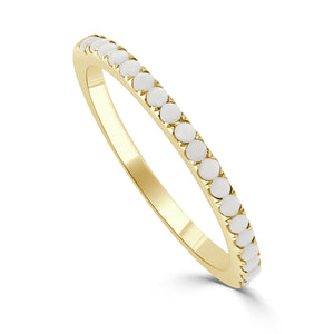 14k Gold & Birthstone Stackable Ring