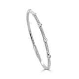 14K Gold Diamond Bangle- 0.55 CT