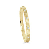 14K Gold Diamond Bangle- 0.55 CT