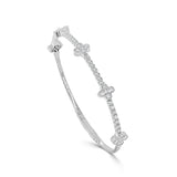 14K Gold Diamond Flexible Bangle - 1.63 CT