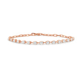 14K Gold Pear Shape Diamond Bracelet -1.33 CT