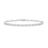 14K Gold Oval Diamond Bracelet - 1.38 CT