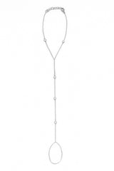 14K Gold & Diamond Hand Chain Bracelet - 0.11ct