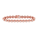 14K Gold & Diamond Bezel Bracelet - 2.98 CT