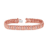 14K Gold Diamond Disc Bracelet - 0.99 CT