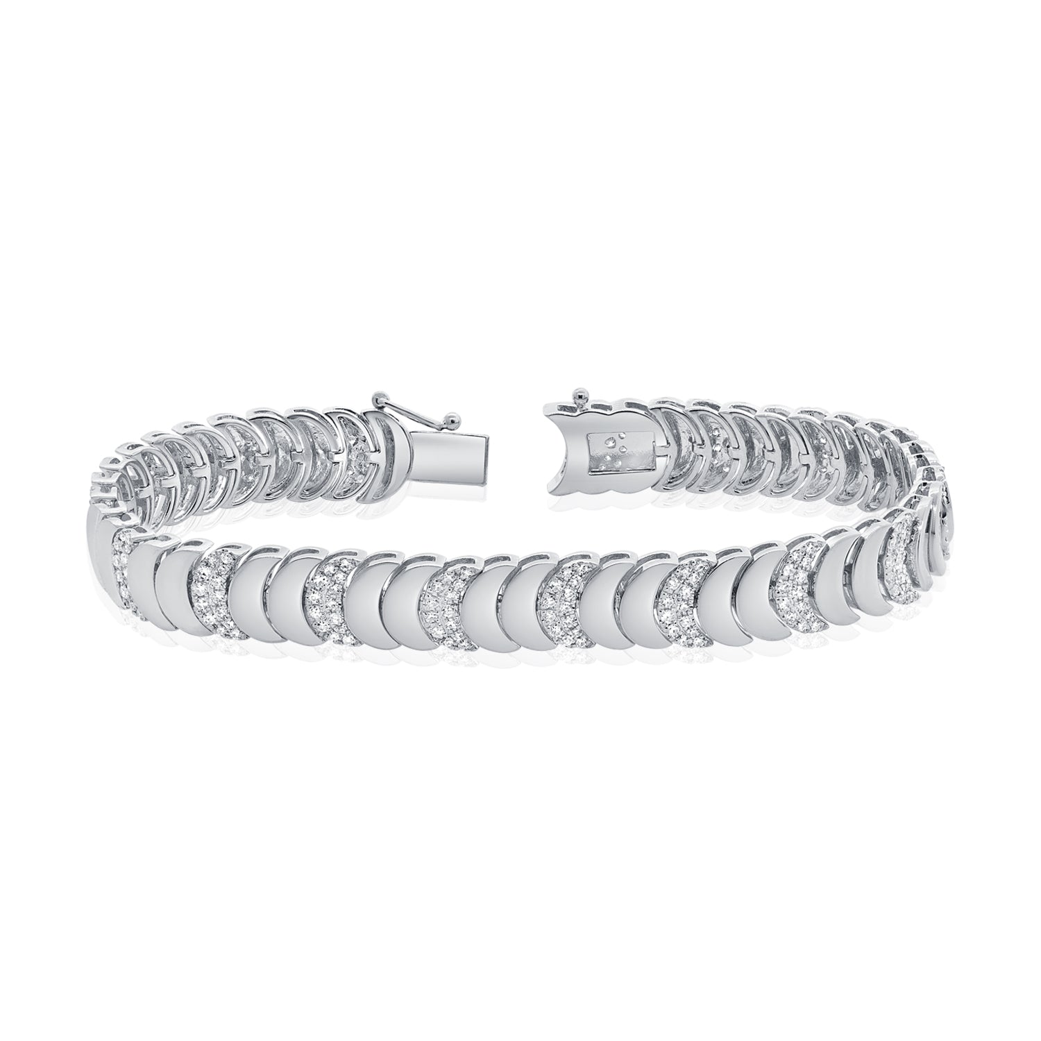 14K Gold Diamond Disc Bracelet - 0.99 CT