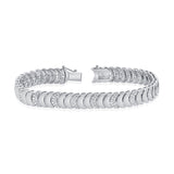 14K Gold Diamond Disc Bracelet - 0.99 CT