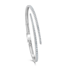 Load image into Gallery viewer, 14K Gold &amp; Diamond Cuff Bangle