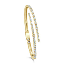 Load image into Gallery viewer, 14K Gold &amp; Diamond Cuff Bangle