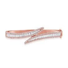 Load image into Gallery viewer, 14K Gold &amp; Diamond Cuff Bangle