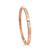 14K Gold Diamond Marquise Bangle- 0.75 CT